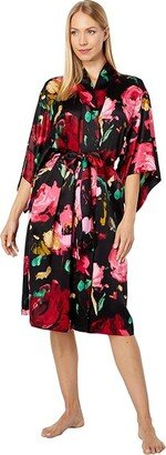 Haiku-Charm Wrap (Black Multi) Women's Robe