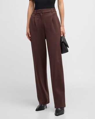 Irina Slim Flared Pull-On Pants