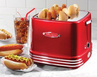 Nostalgia RHDT800RETRORED 4 Hot Dogs & Buns Pop-Up Toaster