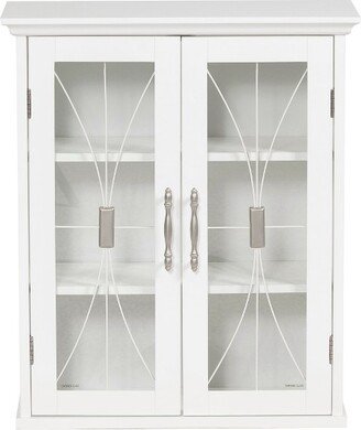 Teamson Home Delaney 20.5 x 24 2-Door Removable Wall Cabinet, White