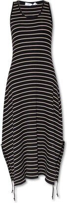 Striped Sleeveless Dress-AA