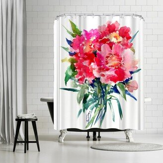71 x 74 Shower Curtain, Pink Peonies 2 by Suren Nersisyan