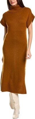 Turtleneck Cashmere Midi Dress