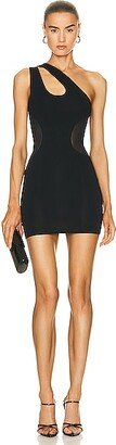 Levels of Transparency Mini Dress in Black