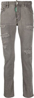 Distressed-Effect Skinny Jeans-AI