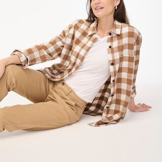 Women's Petite Flannel Shirt-Jacket