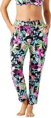 Coastal Gardens Beach Pants (Black) Women's Swimwear