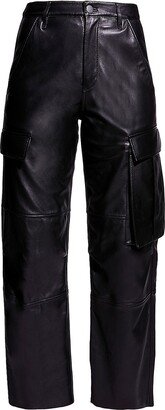 Cole Upcycled Leather Cargo Pants