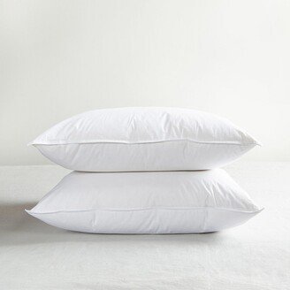 Bokser Home 2 Pack Medium White Duck Feather & Down Bed Pillow - King