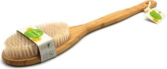 Bath Body Brush With Long Bamboo Handle