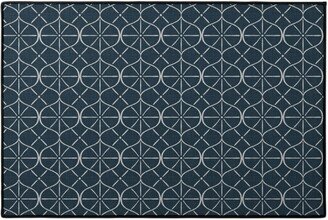 Door Mats: Ovalesque - Blue Door Mat, Blue