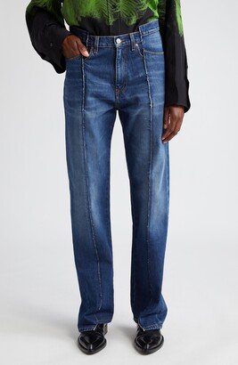 Deconstructed Rigid Slim Fit Jeans