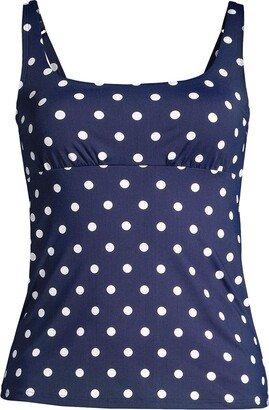 Women's Petite Square Neck Underwire Tankini Swimsuit Top Adjustable Straps