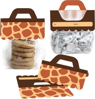 Big Dot Of Happiness Giraffe Print - Diy Safari Party Labels - Candy Bags with Toppers - Set of 24