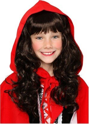 HalloweenCostumes.com Girl Girl's Red Riding Hood Wig, Brown