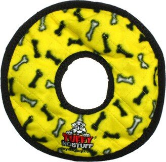 Tuffy No Stuff Ultimate Ring Yellow Bone, Dog Toy