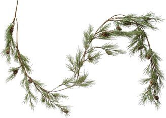 Faux Shore Pine Needle Pinecone Garland-AA