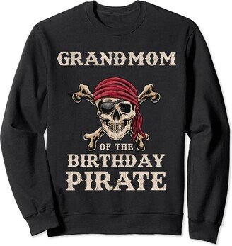 Matching Pirate Birthday Apparel by AlphaONE Grandmom of the Birthday Pirate Themed Matching Bday Party Sweatshirt