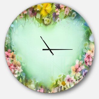 Designart Oversized Traditional Round Metal Wall Clock - 36 x 36