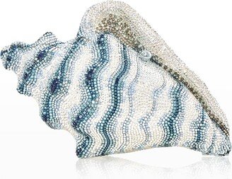 Oceana Conch Shell Crystal Minaudiere