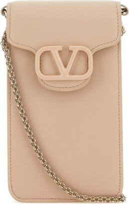 VLogo Plaque Foldover Top Mini Crossbody Bag