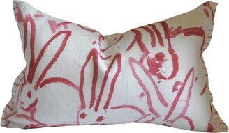 Bunny Hutch in Pink, Hunt Slonem, Lumbar Pillow Cover, Inches, Lee Jofa, Studio Tullia