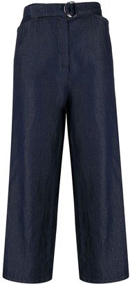 Cropped Wide-Leg Jeans-AC