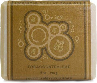 Huckstle Tobacco & Tea leaf Soap Bar - Premium Handcrafted Body Soap, 6oz.