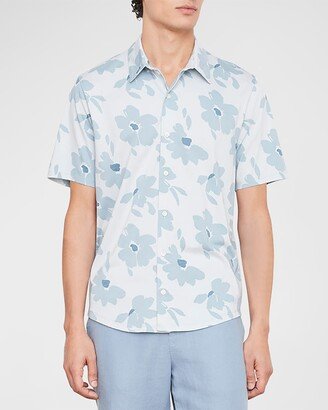 Men's Painterly Floral Sport Shirt