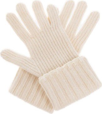 Topstitched Knitted Gloves