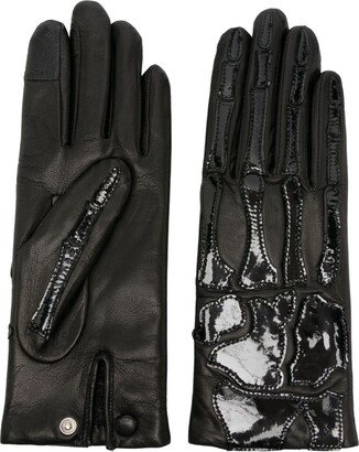 Bones leather gloves