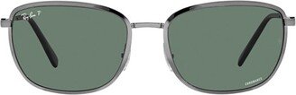 Chromance Square Frame Sunglasses-AA