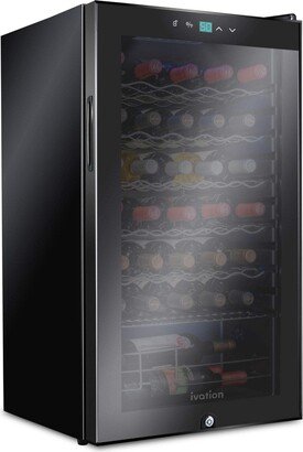 Freestanding Wine Refrigerator, 34 Bottle Wine Cooler