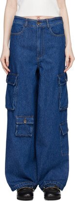 The Frankie Shop Blue Hailey Jeans