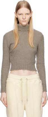 Taupe Brushed Turtleneck