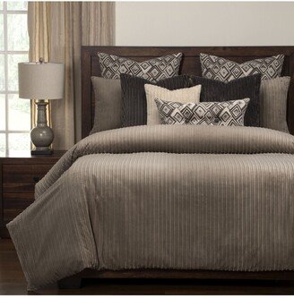 Downy Taupe 6 Piece Full Size Luxury Duvet Set