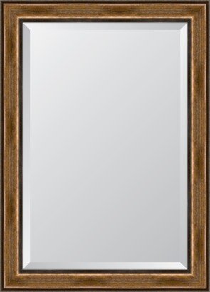 Brown with Dark Edges Framed Mirror - 30.5 x 42.5 x 2