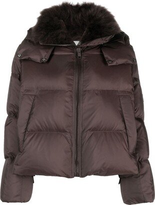 Hooded Quilted Down Jacket-AA