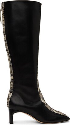 Black & Off-White Morgane Boots