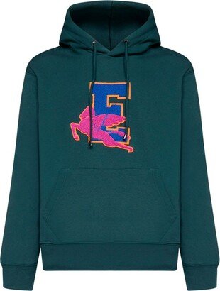 Logo Patch Drawstring Hoodie-AK