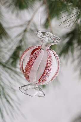 Peppermint Candy Glass Ornament