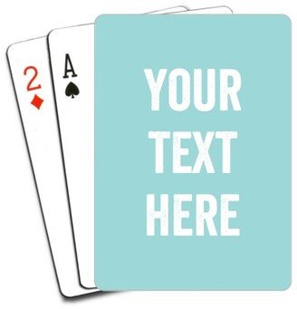 Playing Cards: Your Text Here Playing Cards, Multicolor