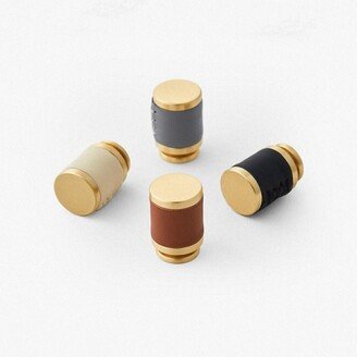 Colorful Cowhide Knob Handle Kitchen Cabinet Pulls Drawer Knobs Pull Dresser Brass Sheepskin Door Furniture Hardware