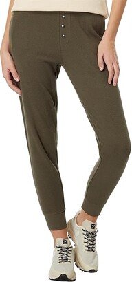 Thermal Waffle Joggers (Grape Leaf) Women's Clothing