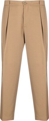 Pressed-Crease Tapered-Leg Trousers-AA