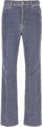 Belt-Looped Straight-Leg Jeans-AA