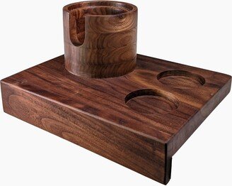 Walnut Tamper Station, Stand, Tamber Base For 58mm Portafilter, Ocd