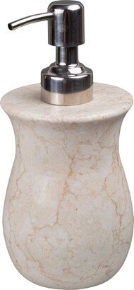 Vase Collection Champagne Marble Liquid Soap Dispenser, Lotion Dispenser - Beige
