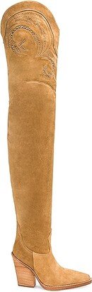 Holly Dakota Over the Knee Boot in Brown