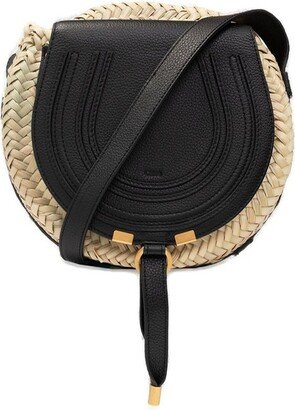 Marci Raffia Logo Detailed Crossbody Bag